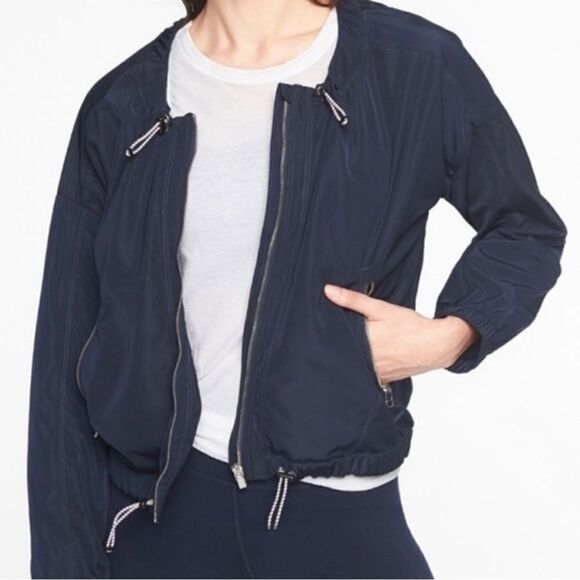 Athleta Chill Bomber Jacket Size Small B18 - Picture 1 of 9